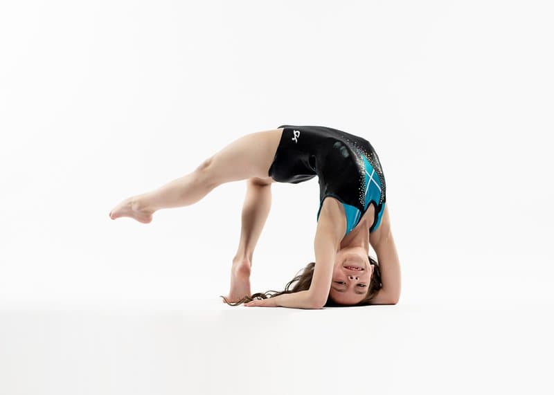 Gymnast in bridge pose, variation 10