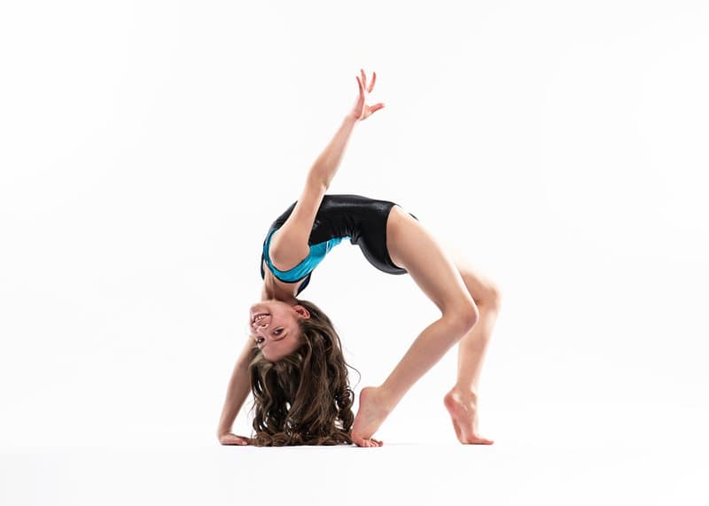 Gymnast in bridge pose, variation 7