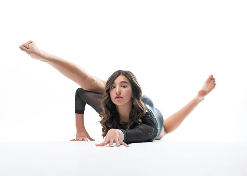 Gymnast in ground pose, variation 13