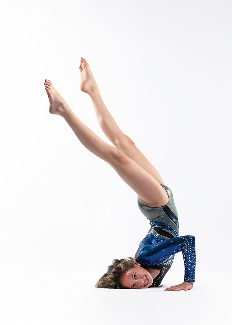 Gymnast in handstand pose, variation 22