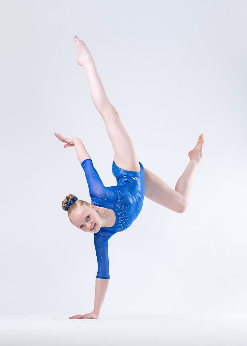 Gymnast in handstand pose, variation 34