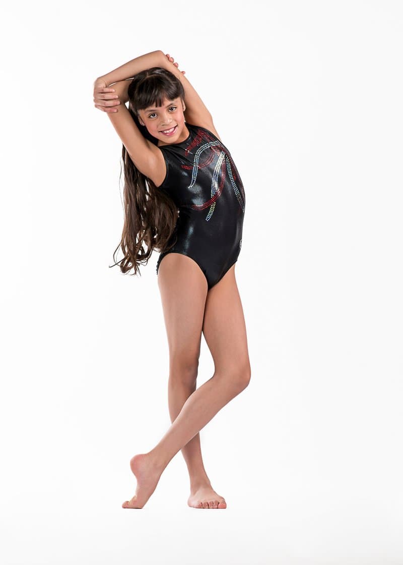 Gymnast in standing pose, variation 19