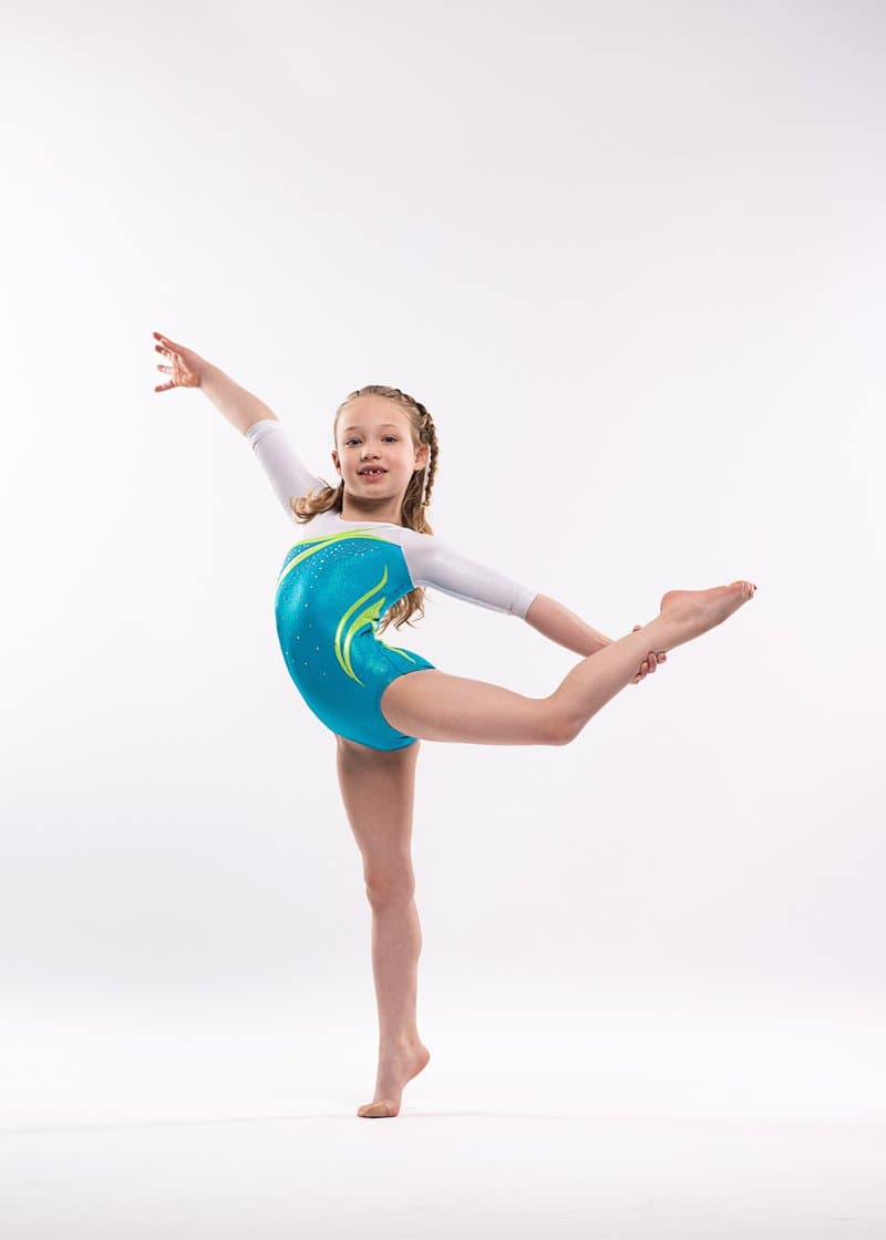 Gymnast in standing pose, variation 32